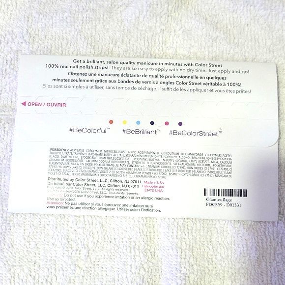 New Color Street Glam-ouflage Camo Green Nail Kit - Picture 4 of 4